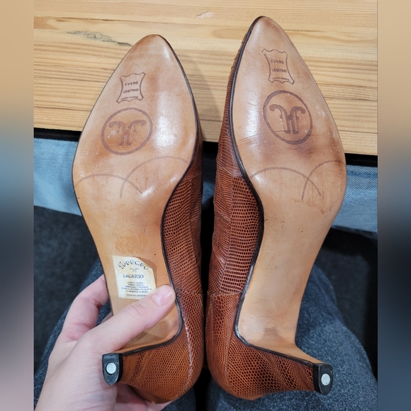 Vintage Ferraro Lizard Leather Boots - Picture 6 of 8